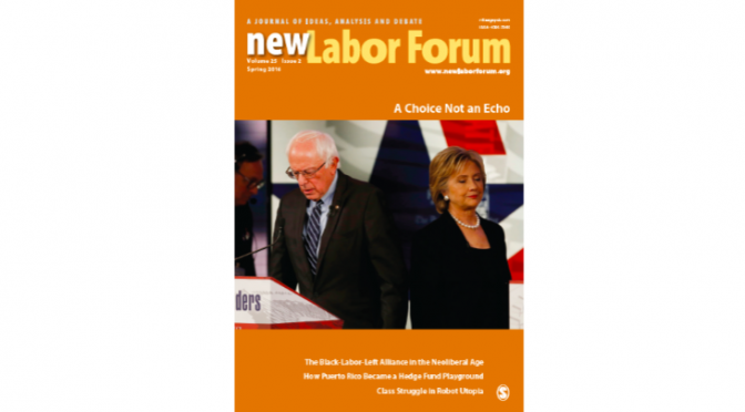 New Labor Forum Highlights: May 2nd, 2016